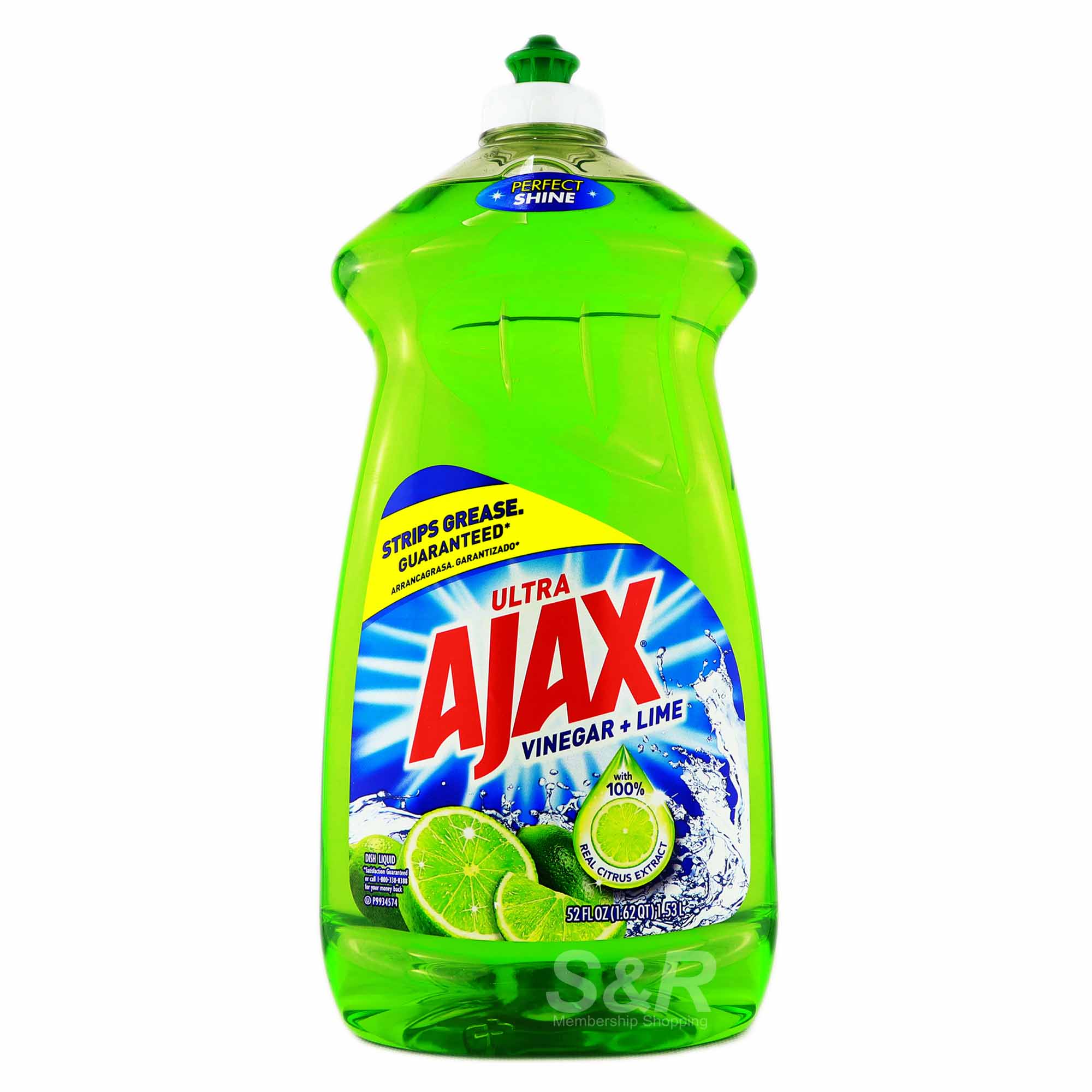 Ajax Ultra Vinegar & Lime Dishwashing Liquid 1.53L